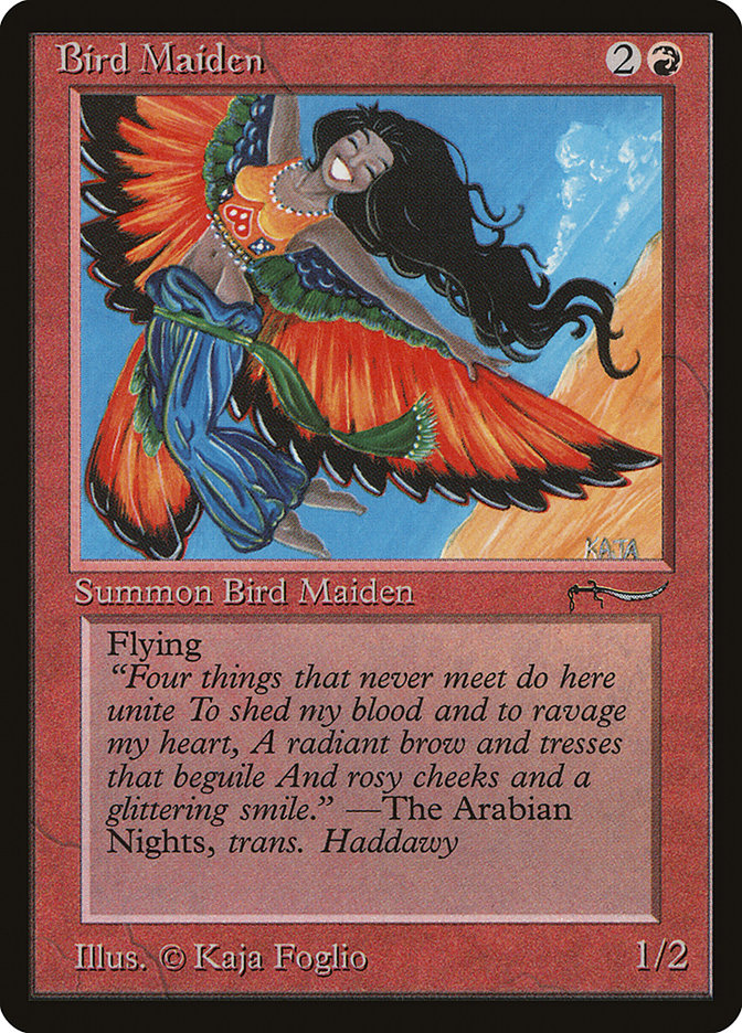 Bird Maiden (Light Mana Cost) [Arabian Nights] | Pandora's Boox