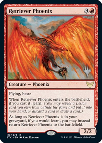 Retriever Phoenix (Promo Pack) [Strixhaven: School of Mages Promos] | Pandora's Boox