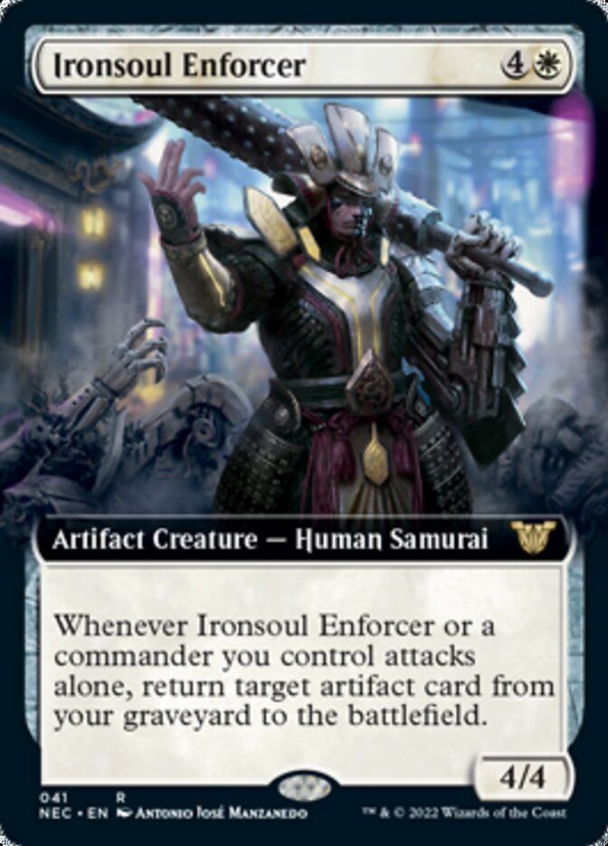 Ironsoul Enforcer (Extended Art) [Kamigawa: Neon Dynasty Commander] | Pandora's Boox