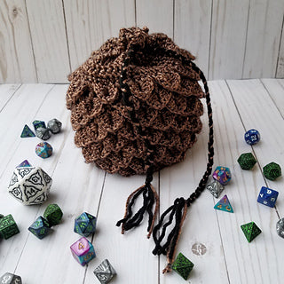 Dragon Scale Dice Bag (Crochet) | Pandora's Boox