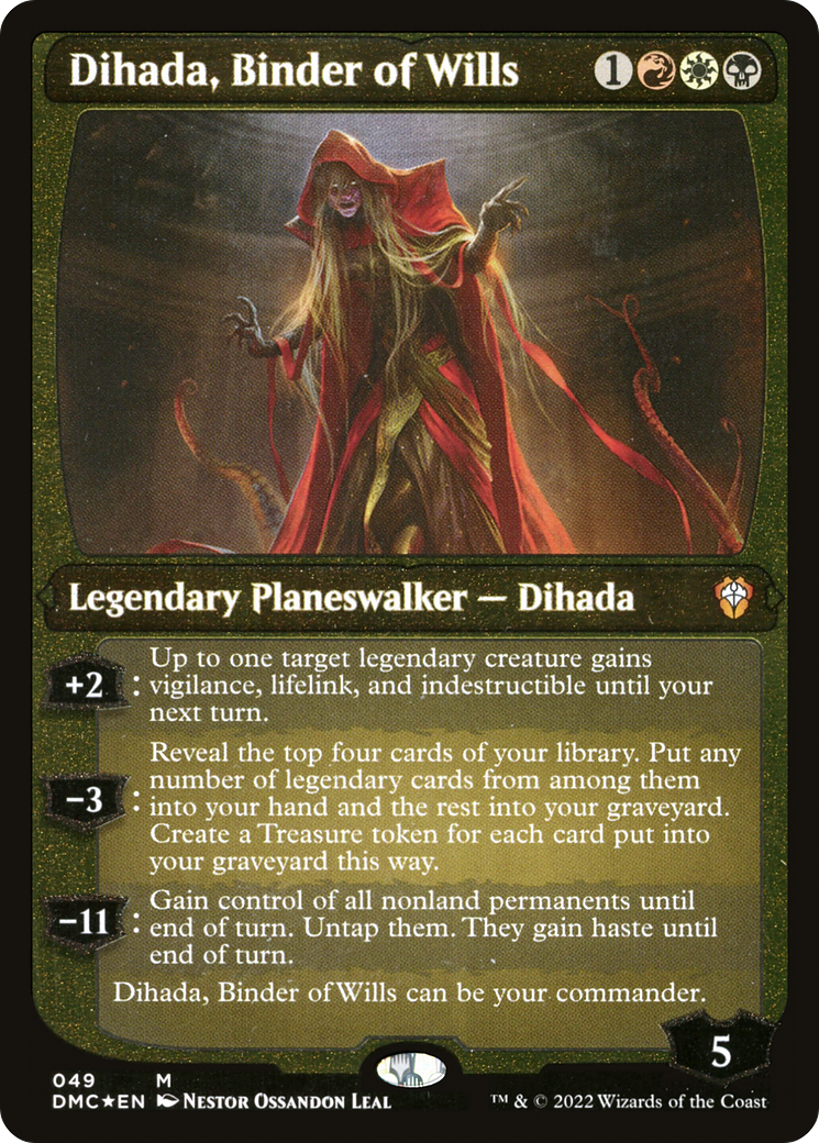 Dihada, Binder of Wills (Showcase Display Commander) [Dominaria United Commander] | Pandora's Boox