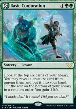 Basic Conjuration (Promo Pack) [Strixhaven: School of Mages Promos] | Pandora's Boox