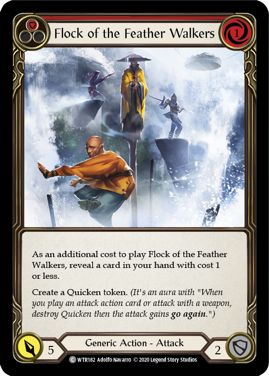 Flock of the Feather Walkers (Red) [WTR182] Unlimited Edition Rainbow Foil