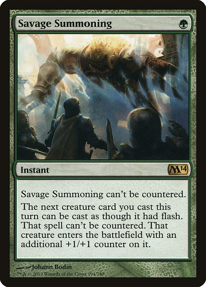 Savage Summoning [Magic 2014] | Pandora's Boox
