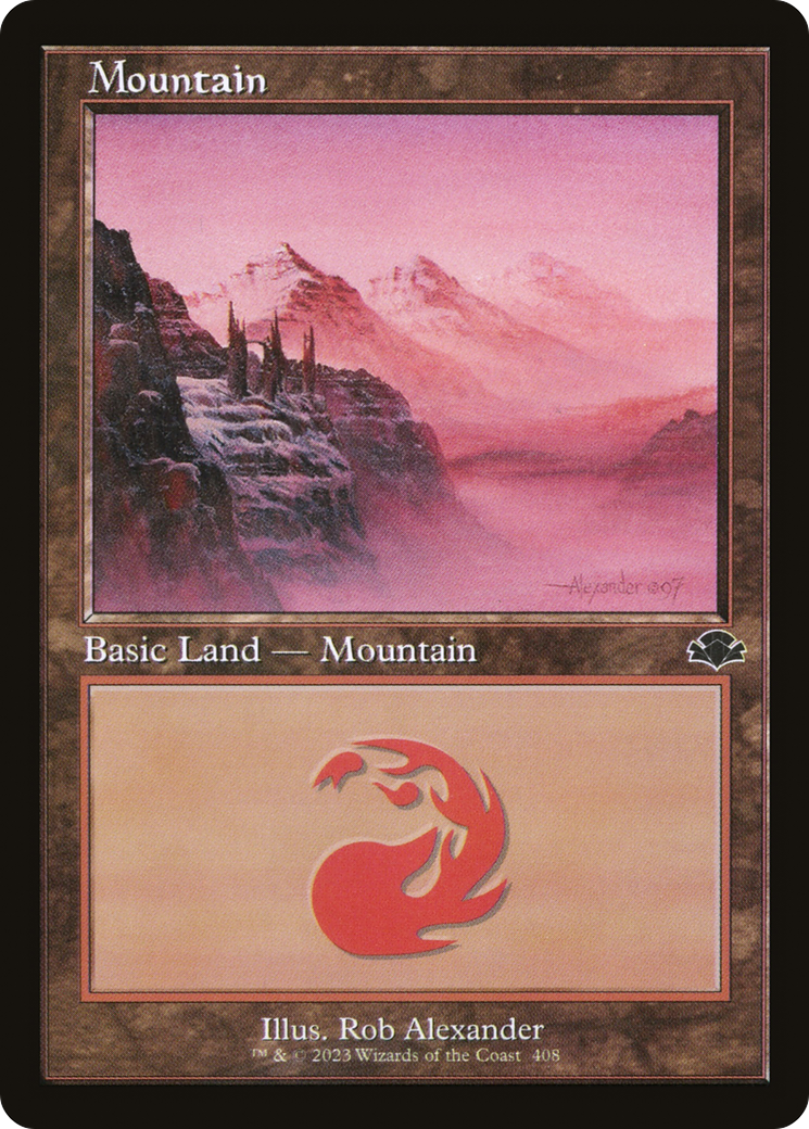 Mountain (408) (Retro) [Dominaria Remastered] | Pandora's Boox