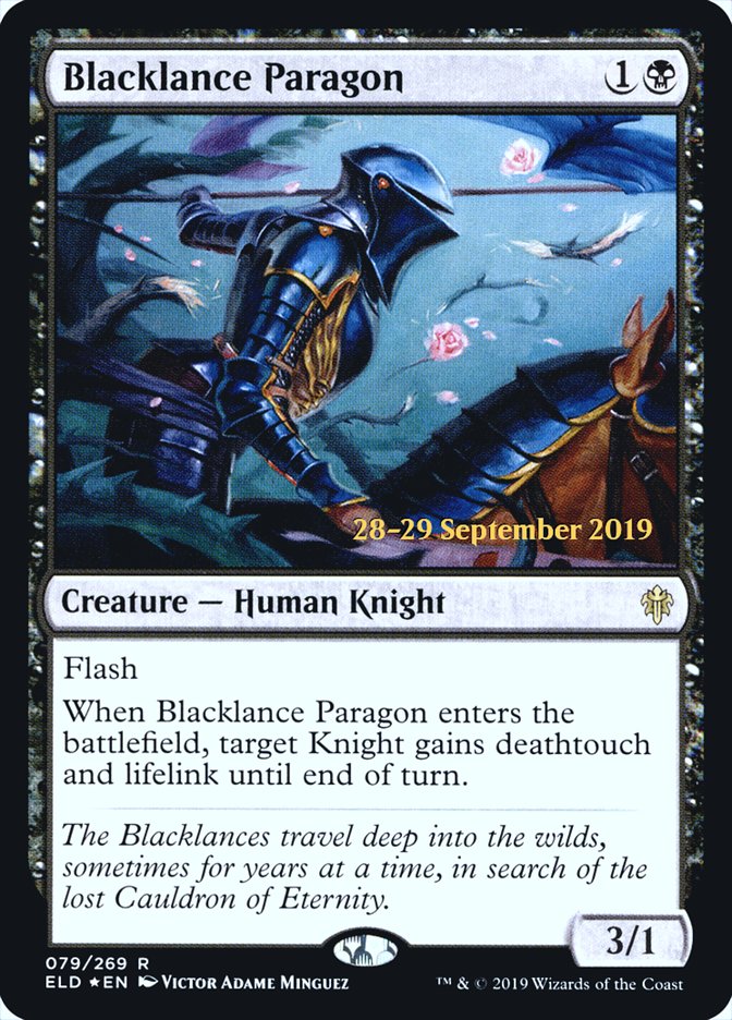 Blacklance Paragon [Throne of Eldraine Prerelease Promos] | Pandora's Boox
