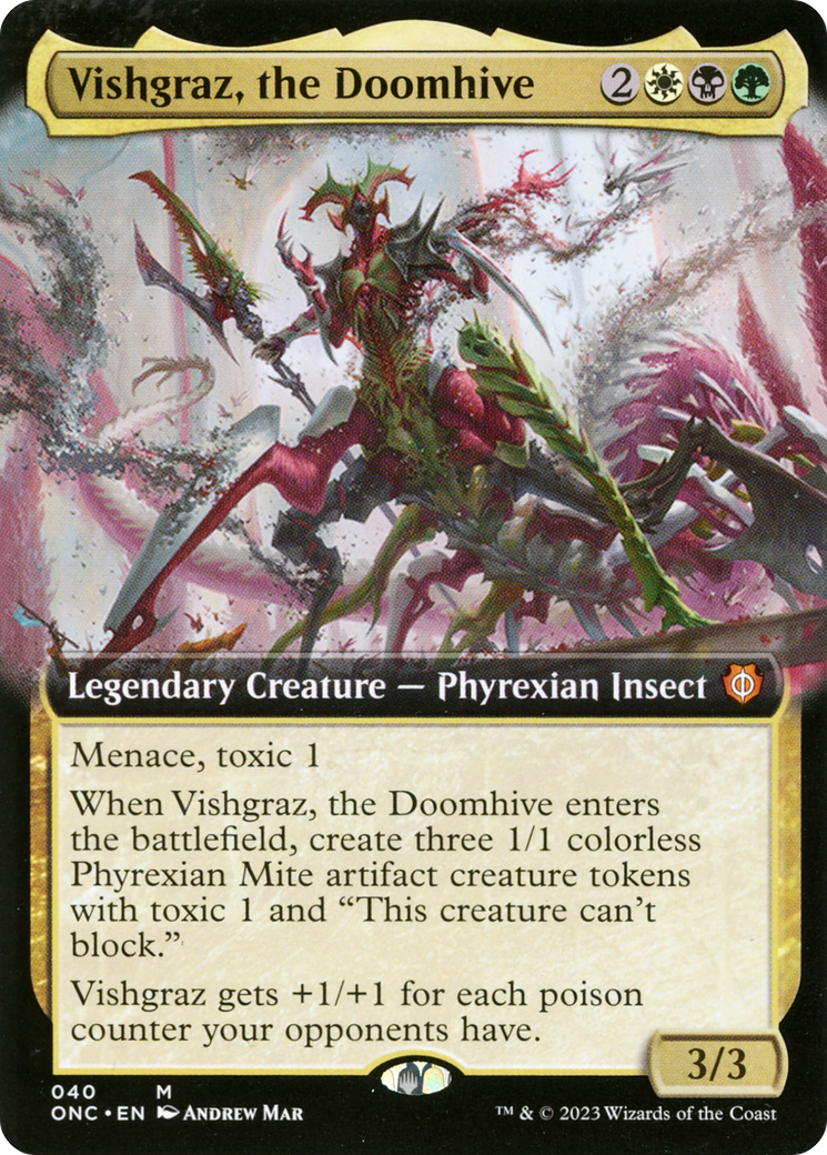 Vishgraz, the Doomhive (Extended Art) [Phyrexia: All Will Be One Commander] | Pandora's Boox