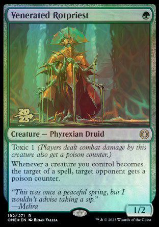 Venerated Rotpriest [Phyrexia: All Will Be One Prerelease Promos] | Pandora's Boox