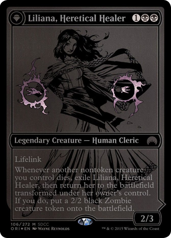 Liliana, Heretical Healer // Liliana, Defiant Necromancer [San Diego Comic-Con 2015] | Pandora's Boox