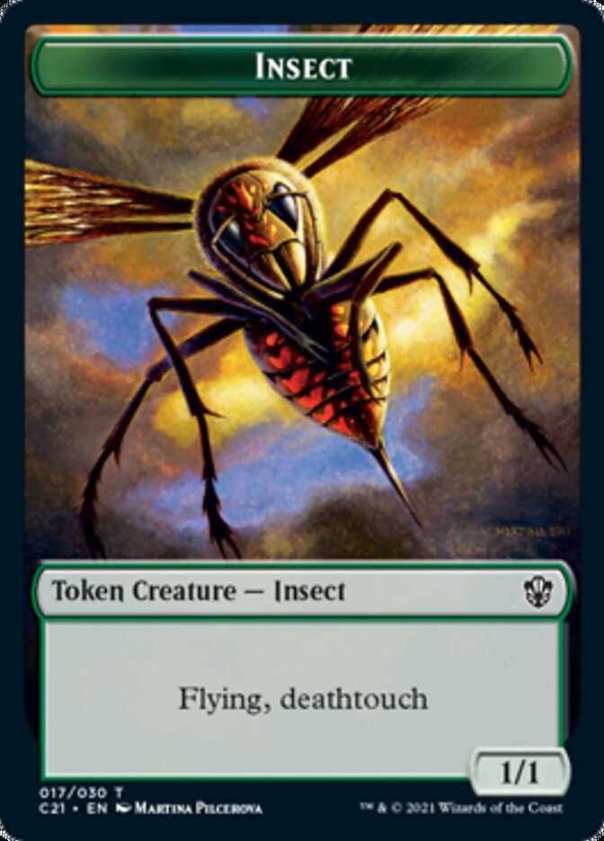 Beast (011) // Insect Double-Sided Token [Commander 2021 Tokens] | Pandora's Boox