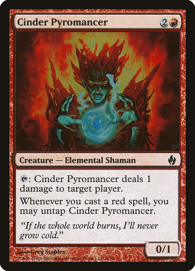 Cinder Pyromancer [Premium Deck Series: Fire and Lightning] | Pandora's Boox