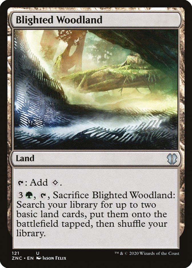 Blighted Woodland [Zendikar Rising Commander] | Pandora's Boox