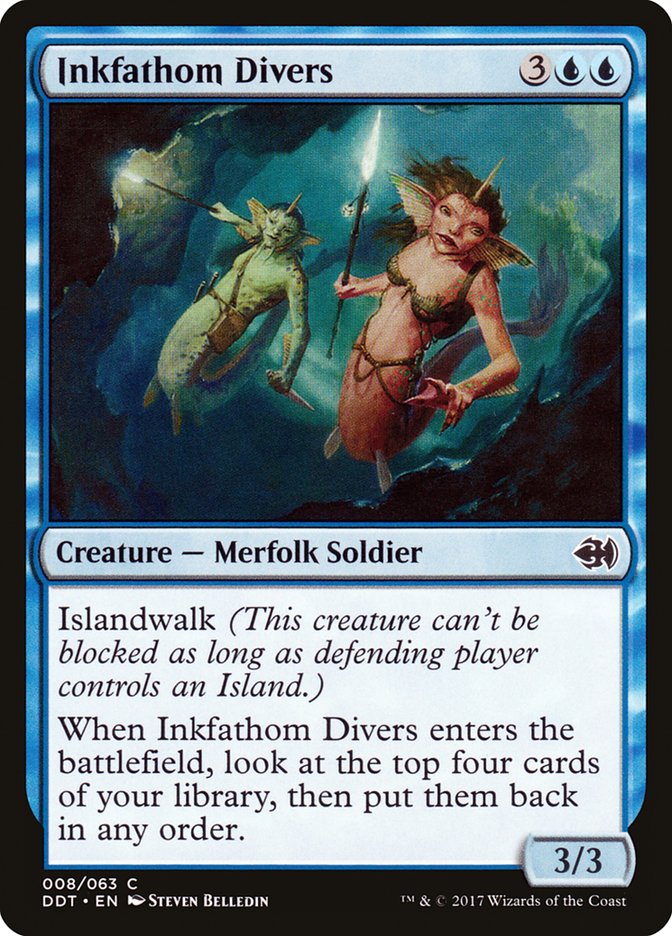 Inkfathom Divers [Duel Decks: Merfolk vs. Goblins] | Pandora's Boox