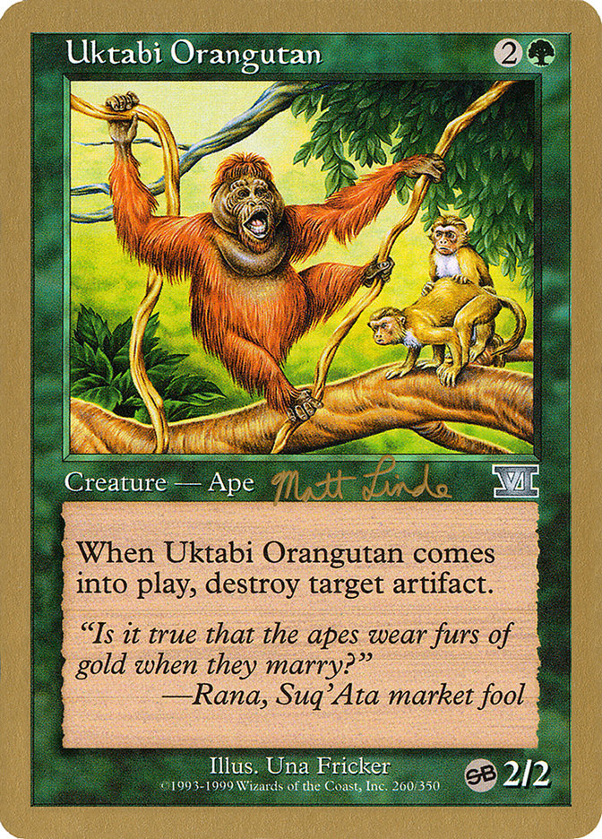 Uktabi Orangutan (Matt Linde) (SB) [World Championship Decks 1999] | Pandora's Boox