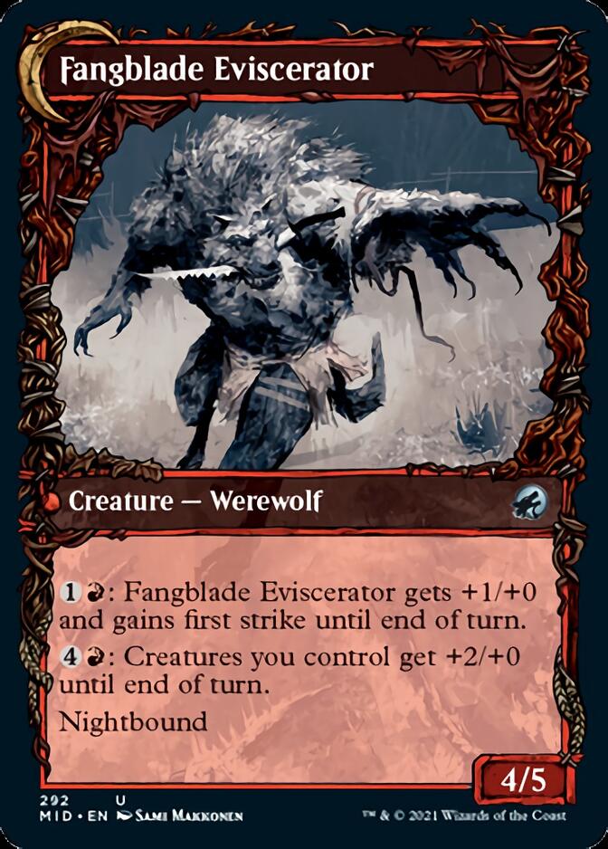 Fangblade Brigand // Fangblade Eviscerator (Showcase Equinox) [Innistrad: Midnight Hunt] | Pandora's Boox