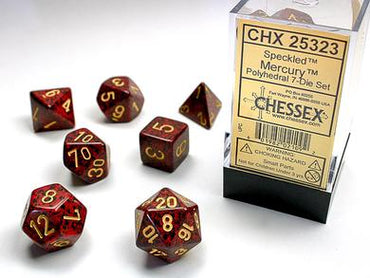 Chessex Dice (7pc) Mercury Speckled CHX25323