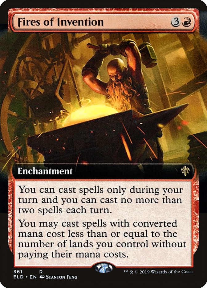 Fires of Invention (Extended Art) [Throne of Eldraine] | Pandora's Boox