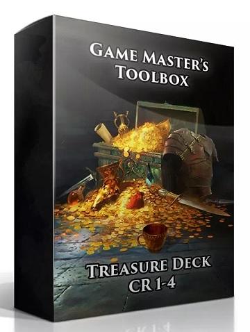 Treasure Deck CR 1-4 Game Master's Toolbox | Pandora's Boox