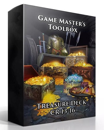 Treasure Deck CR 13-16 Game Master's Toolbox | Pandora's Boox
