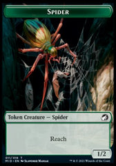 Human // Spider Double-Sided Token [Innistrad: Midnight Hunt Tokens] | Pandora's Boox