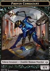Proven Combatant // Cat Double-Sided Token [Hour of Devastation Tokens] | Pandora's Boox