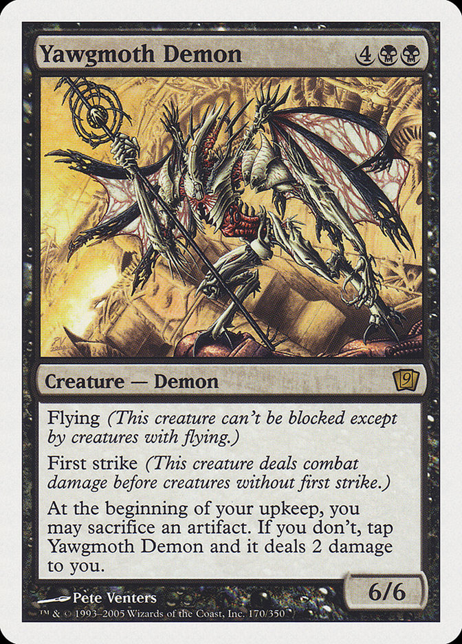Yawgmoth Demon [Ninth Edition] | Pandora's Boox