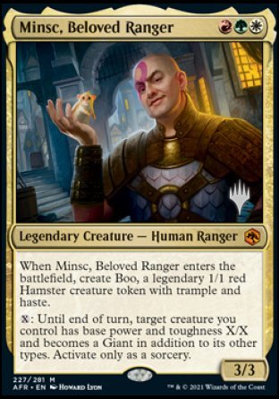 Minsc, Beloved Ranger (Promo Pack) [Dungeons & Dragons: Adventures in the Forgotten Realms Promos] | Pandora's Boox