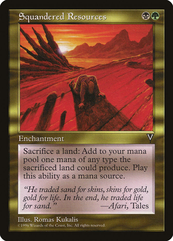 Squandered Resources [Visions] | Pandora's Boox