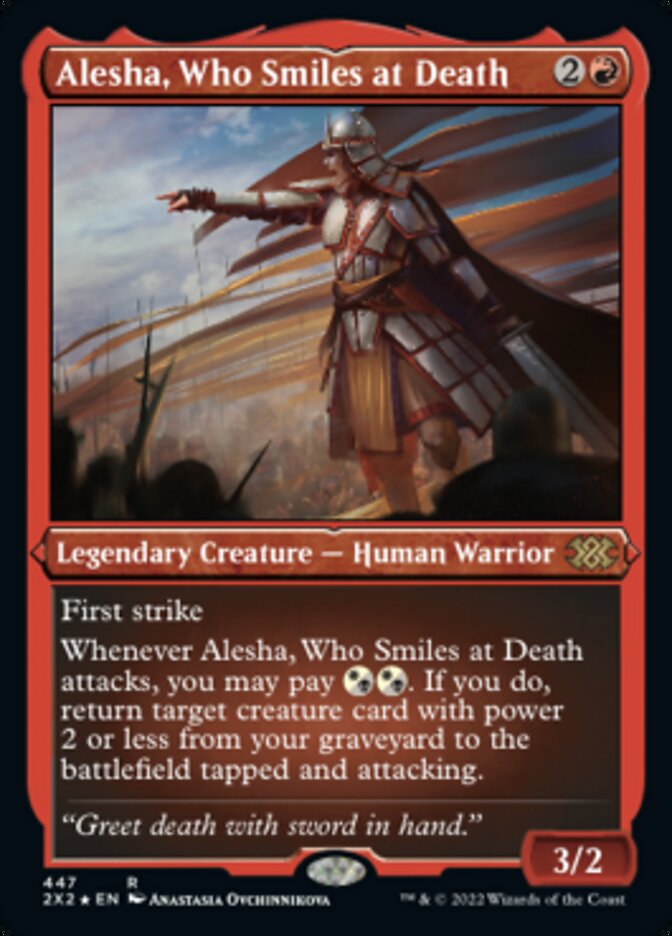 Alesha, Who Smiles at Death (Foil Etched) [Double Masters 2022] | Pandora's Boox