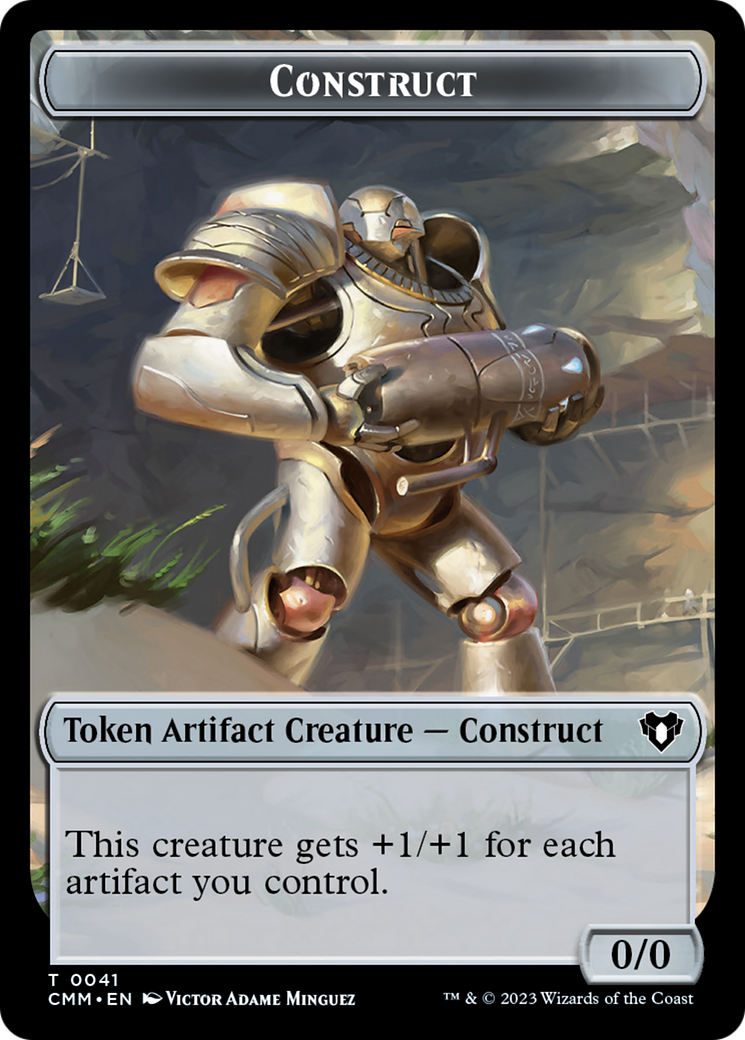 Clue // Construct (0041) Double-Sided Token [Commander Masters Tokens] | Pandora's Boox