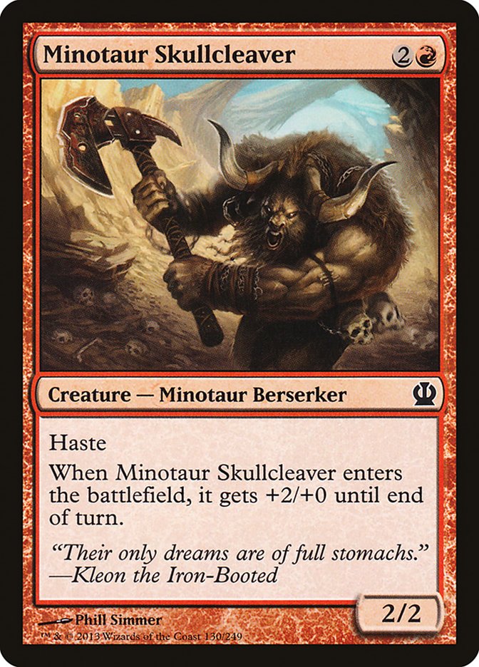 Minotaur Skullcleaver [Theros] | Pandora's Boox