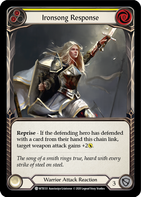 Ironsong Response (Yellow) [WTR133] Unlimited Edition Rainbow Foil