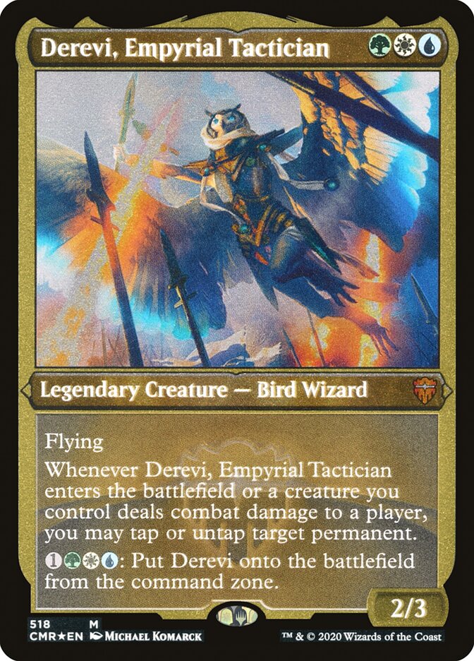 Derevi, Empyrial Tactician (Etched) [Commander Legends] | Pandora's Boox