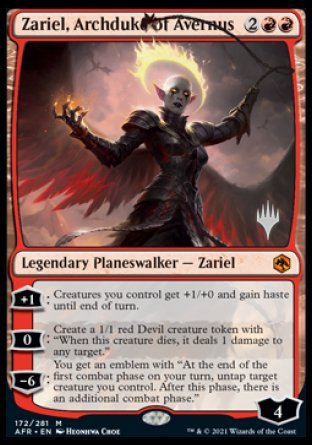 Zariel, Archduke of Avernus (Promo Pack) [Dungeons & Dragons: Adventures in the Forgotten Realms Promos] | Pandora's Boox