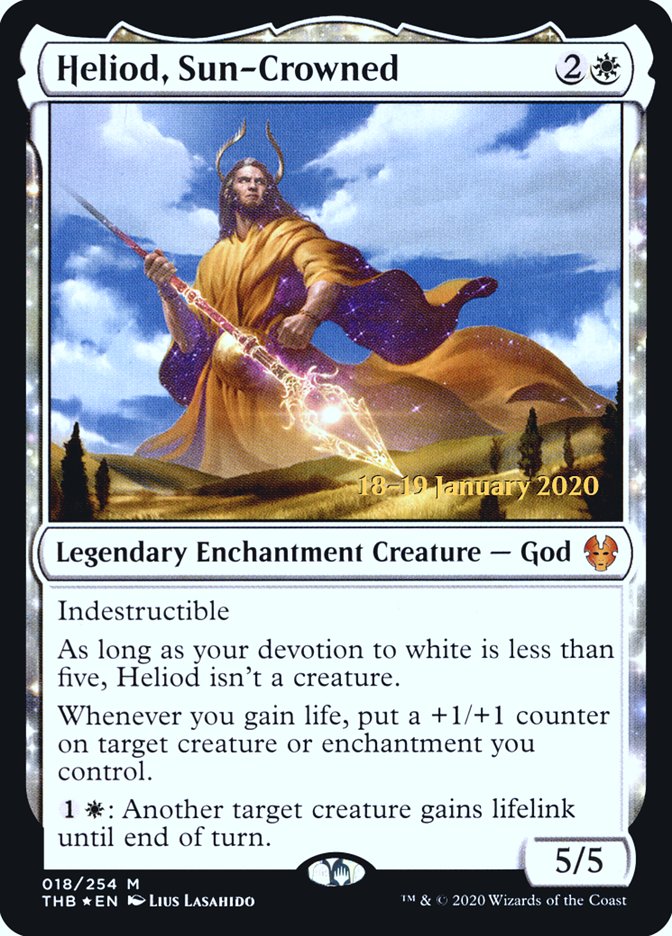 Heliod, Sun-Crowned [Theros Beyond Death Prerelease Promos] | Pandora's Boox