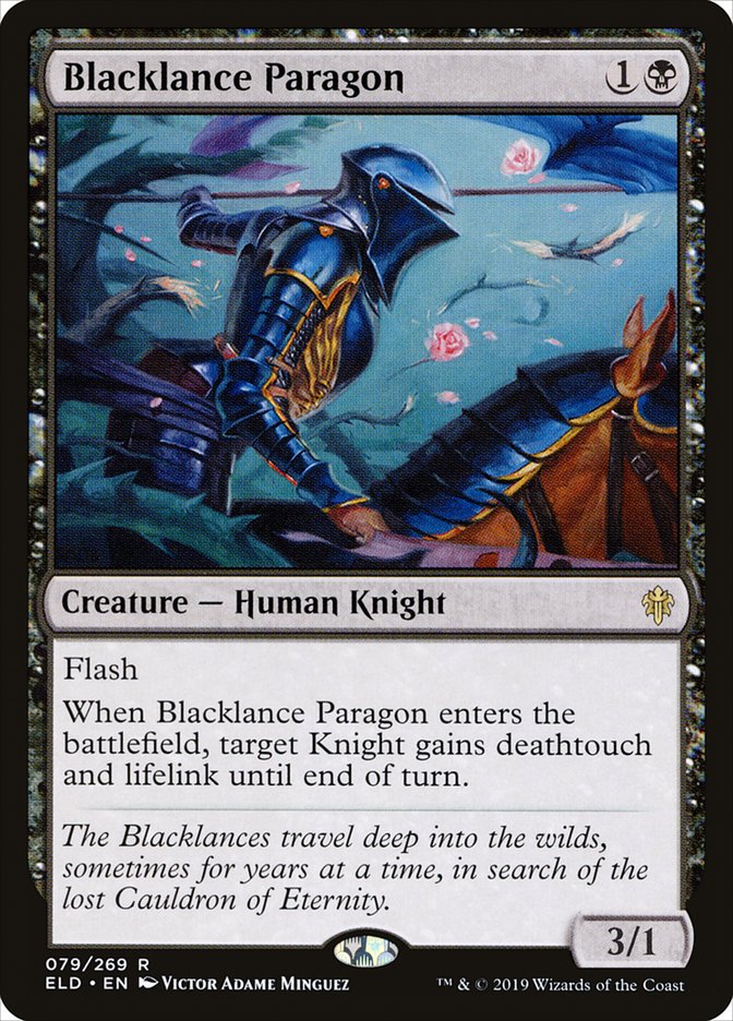 Blacklance Paragon [Throne of Eldraine] | Pandora's Boox