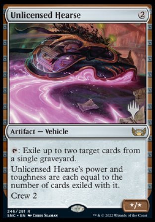 Unlicensed Hearse (Promo Pack) [Streets of New Capenna Promos] | Pandora's Boox