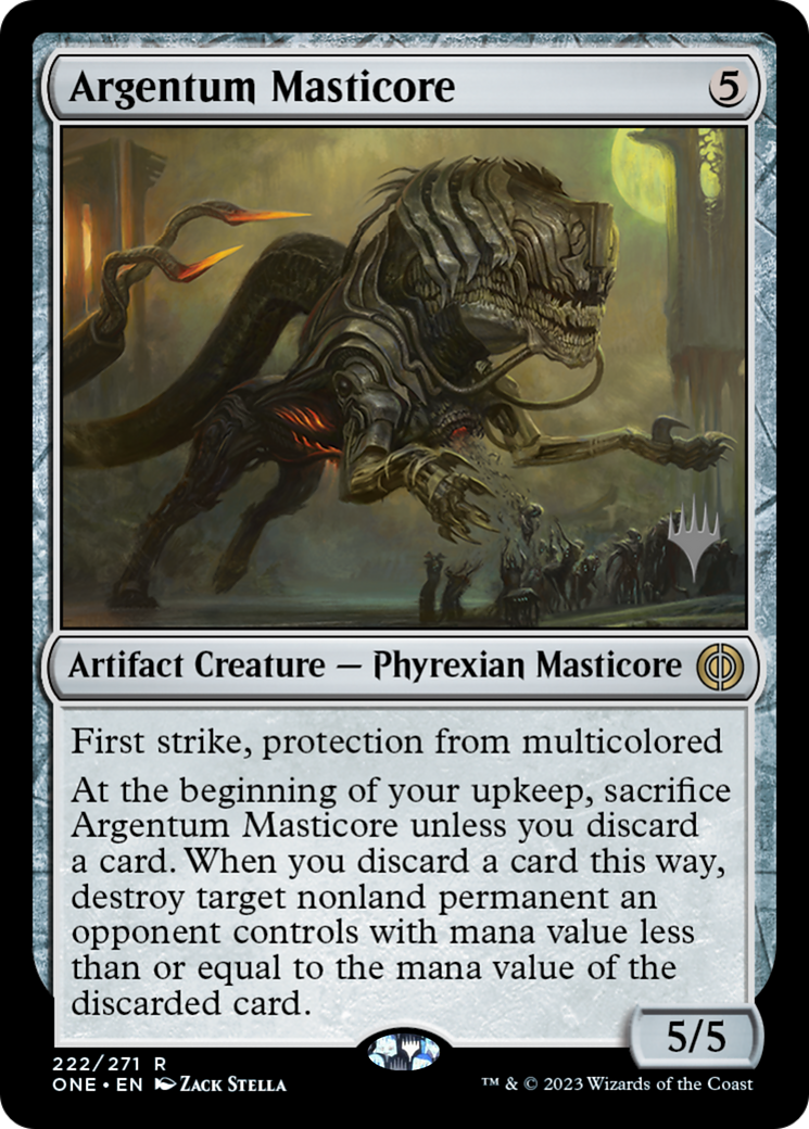 Argentum Masticore (Promo Pack) [Phyrexia: All Will Be One Promos] | Pandora's Boox