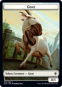 Goat // Food (15) Double-Sided Token [Throne of Eldraine Tokens] | Pandora's Boox