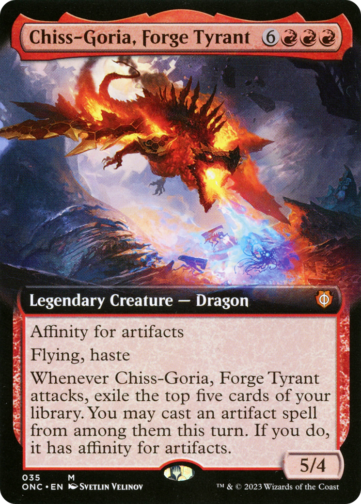 Chiss-Goria, Forge Tyrant (Extended Art) [Phyrexia: All Will Be One Commander] | Pandora's Boox
