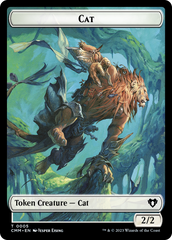 Clue // Cat (0005) Double-Sided Token [Commander Masters Tokens] | Pandora's Boox