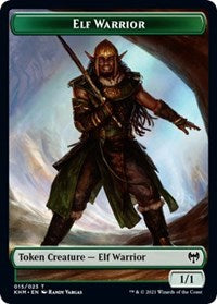 Elf Warrior // Bear Double-Sided Token [Kaldheim Tokens] | Pandora's Boox