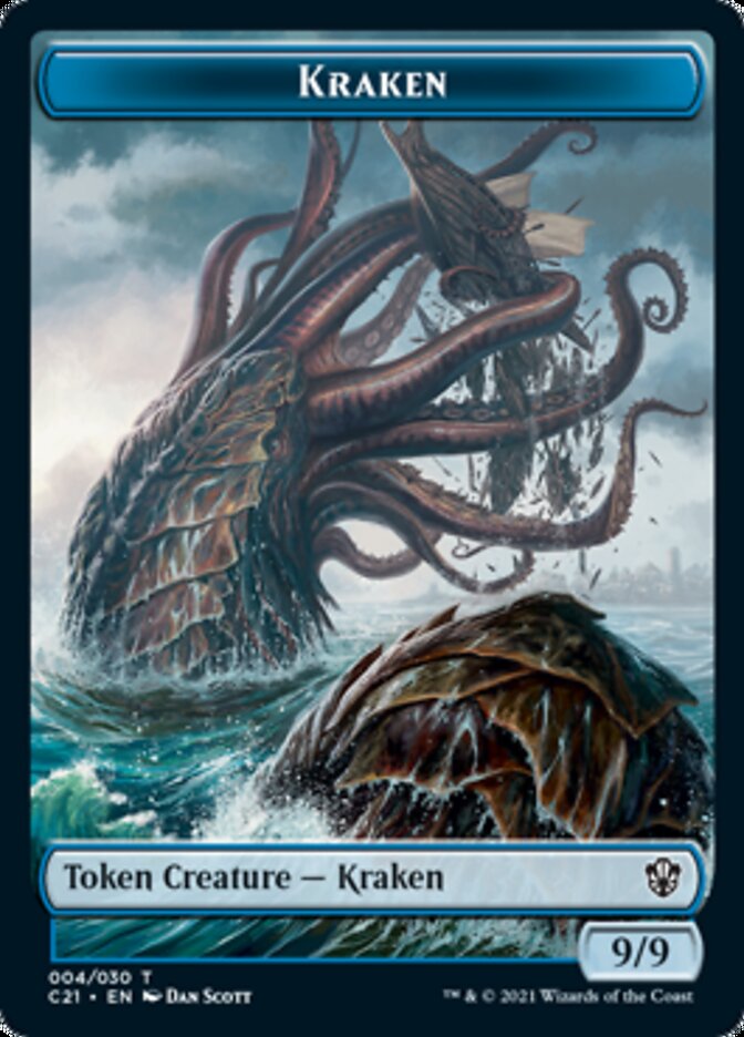 Wurm // Kraken Double-Sided Token [Commander 2021 Tokens] | Pandora's Boox