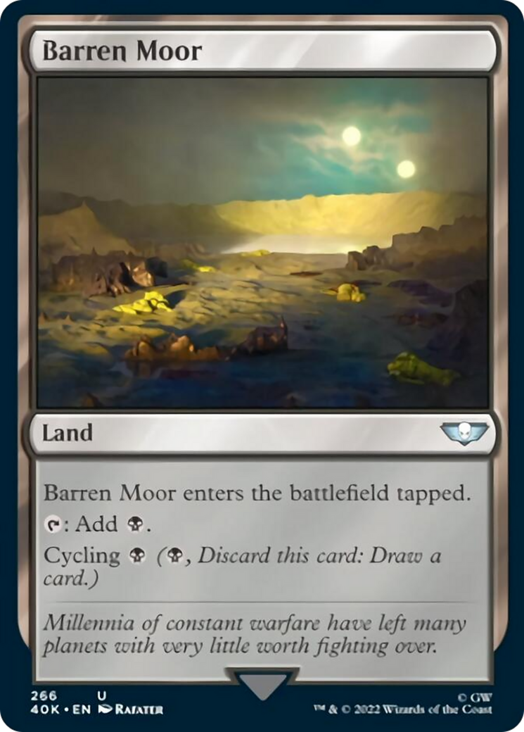 Barren Moor (Surge Foil) [Warhammer 40,000] | Pandora's Boox