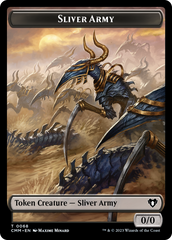 Sliver Army // Sliver Double-Sided Token [Commander Masters Tokens] | Pandora's Boox