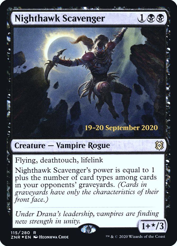 Nighthawk Scavenger [Zendikar Rising Prerelease Promos] | Pandora's Boox