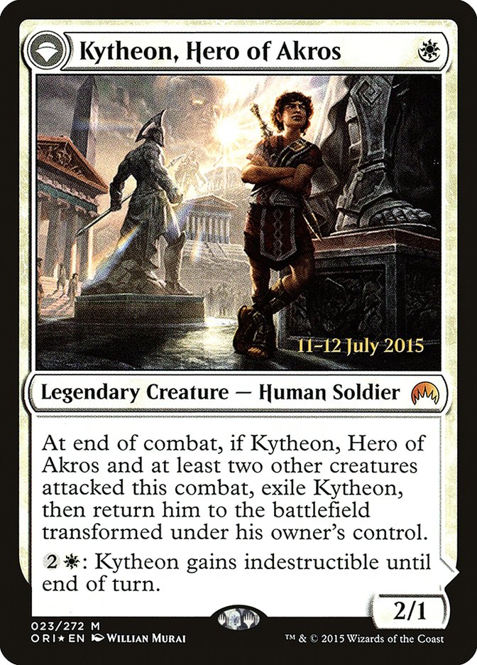 Kytheon, Hero of Akros // Gideon, Battle-Forged [Magic Origins Prerelease Promos] | Pandora's Boox