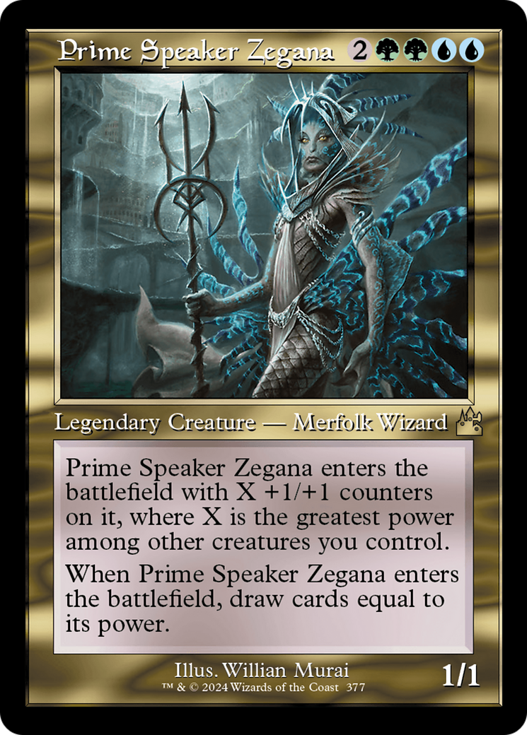 Prime Speaker Zegana (Retro Frame) [Ravnica Remastered] | Pandora's Boox