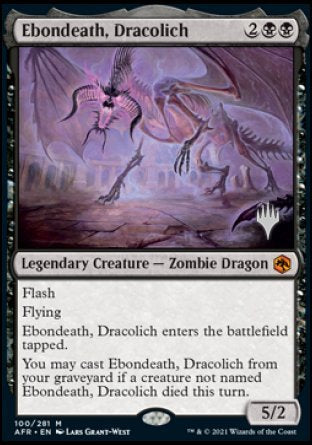 Ebondeath, Dracolich (Promo Pack) [Dungeons & Dragons: Adventures in the Forgotten Realms Promos] | Pandora's Boox
