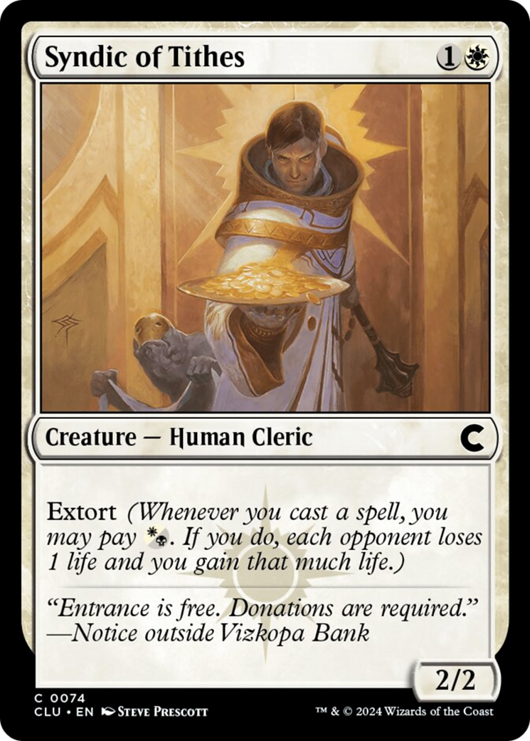 Syndic of Tithes [Ravnica: Clue Edition] | Pandora's Boox